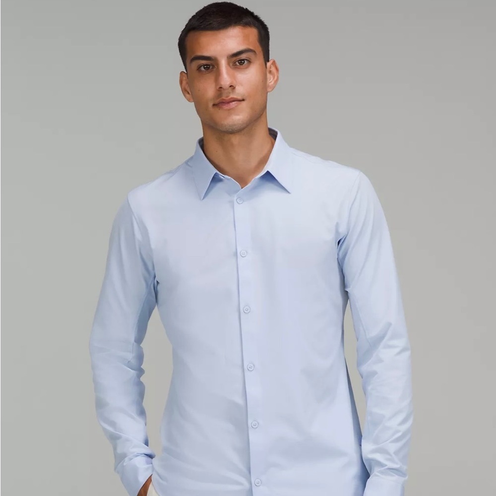 Brand New Blue Venture Slim-Fit Long Sleeve Shirt